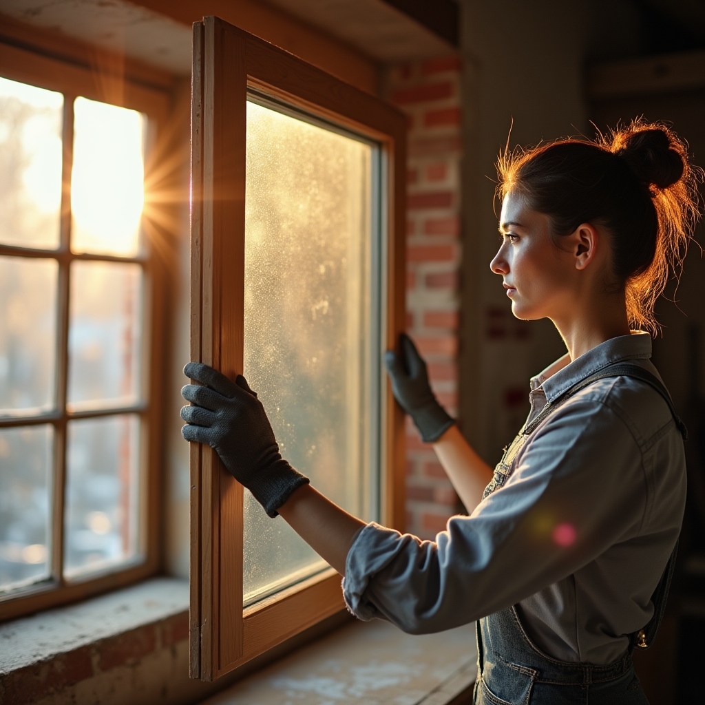 Замена стекла в деревянной оконной раме